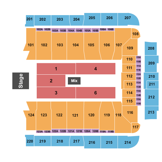 CFG Bank Arena Journey Seating Chart